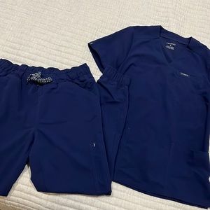 Navy blue Jaanuu scrub set